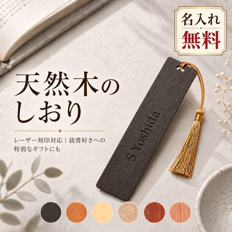 木製しおり 名入れ無料 ブックマーク 栞 ブックマーカー 名前入り 刻印 オリジナル 薄型 スリム 読書 本好き おしゃれ シンプル 文房具 プレゼント ギフト 誕生日 卒業記念品 卒業祝い 入学祝い 就職祝い 退職祝い 敬老の日 記念品 送別品 先生 お礼