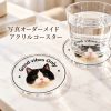 コースター 写真入り アクリルコースター ペット写真 オーダーメイド 名入れ無料 犬 猫 うちの子グッズ オリジナルコースター 写真プリント 透明 丸型 愛犬 愛猫 フォトコースター 記念品 メモリアル おしゃれ 誕生日 記念日 うちの子記念日 クリスマス プレゼント